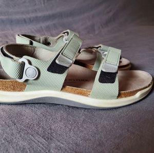 Birkenstock Kalahari Sandals sage green  sz 8.5  ankle strap